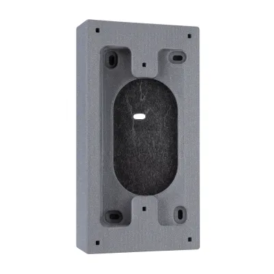 GROTHE Winkeladapter MIKRA 75599 | Türstation Adapter | 20° Aufputz | Kunststoff | 100x180x50 mm | anthrazit