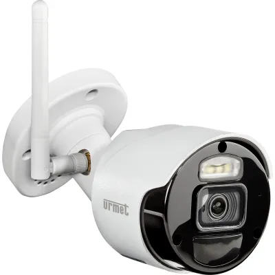 Grothe WLAN Bullet-Kamera VK 1099/218 | 2 MP Full HD | 3,6 mm Objektiv | IR-Nachtsicht 12 m | PIR-Sensor | IP66 | Weiß