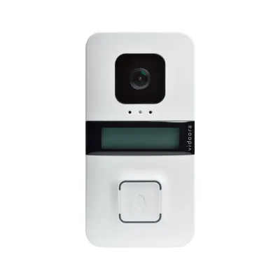 Grothe WLAN Türstation vidoora VD 720-W ws | Video-Türsprechanlage | HD-Kamera 160° | Nachtsicht | App-Steuerung | weiß