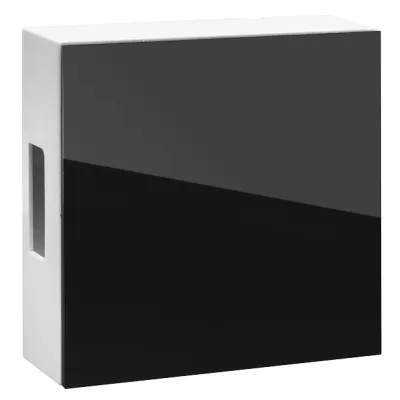 Grothe Zweiklang-Gong 465A | Elektromechanisch | 8-12V AC/DC | 83 dB | Aufputz | Kunststoff | Schwarz/Weiß