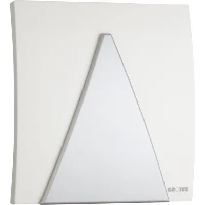 Grothe Zweiklang-Gong 065 Bw | elektromechanisch | 83 dB | 8-12V AC/DC | Gongstahl | Kunststoff | weiß/silber