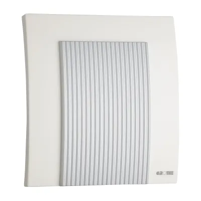 Grothe Zweiklang-Gong GONG 565 w/sim 44565 | elektromechanisch | 83 dB | 8-12V AC | Glockenstahl | Aufputz | weiß/silber