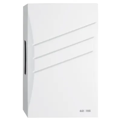 Grothe Zweiklang-Gong 569 W | elektromechanisch | 83 dB | 8-12V AC/DC | Glockenstahl | Aufputz | weiß