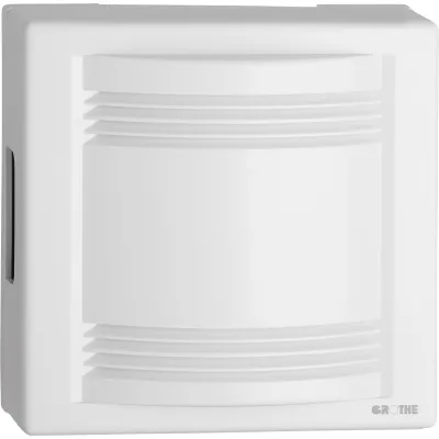 Grothe Zweiklang-Gong GONG 165 Bw 44165 | elektromechanisch | 8-12V AC | 83 dB | Kunststoff | Aufputz | weiß