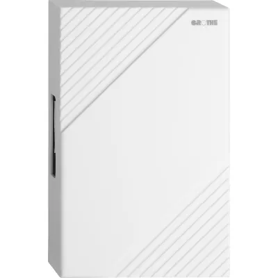 Grothe Zweiklang-Gong GONG 169 Bw 44169 | elektromechanisch | 85 dB | 8-12V AC | Kunststoff | weiß | IP20 | Unterputz