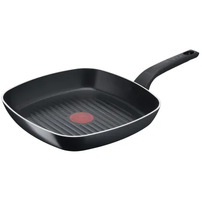 Tefal Grillpfanne B55540 Easy Cook & Clean | 26x26 cm | Antihaft | Thermo-Signal | Aluminium | Schwarz
