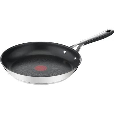 Tefal Pfanne 28cm E31406 | Edelstahl | Antihaft | Induktion | Jamie Oliver | spülmaschinenfest | silber