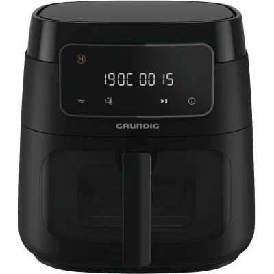 Grundig Heißluftfritteuse FRY 7320 | 7,6L | 1750W | Sichtfenster | Antihaft | Timer | schwarz