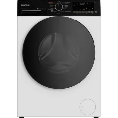 Grundig Waschtrockner GD7P510447W | 10kg Waschen | 6kg Trocknen | 1400 U/min | XL-Tür Schwarz | Dampf | Bluetooth | Weiß