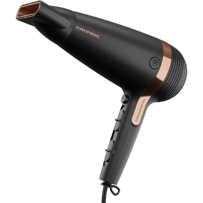 Grundig Haartrockner HD 7081 | Fön 2100W Ionic Keramik Macadamia Kokosöl | 3 Heizstufen 2 Gebläsestufen Diffusor