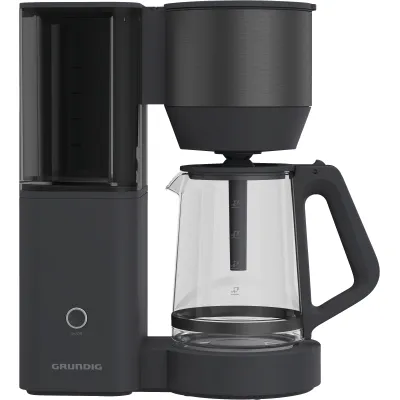 Grundig Filterkaffeemaschine KM 7340 | 1,25 l | 10 Tassen | Aromafunktion | Tropfstopp | Permanentfilter | Glaskanne