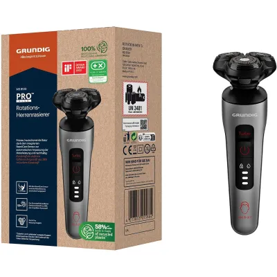 Grundig Herrenrasierer MS 8130 ProClub | elektrisch Nassrasierer | BeardCare Sensor | Titanium Blades | Wet & Dry