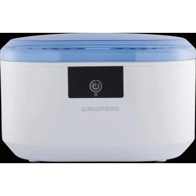 Grundig Ultraschallreiniger UC 5620 | 500 ml Edelstahlwassertank | 50W | Reinigungskorb & Uhrenhalter | 43 kHz | Weiß