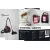 Bild: GRUNDIG Bodenstaubsauger beutellos | 800W | HEPA 12 Filter | DustSeal | Teleskoprohr | berry/schwarz