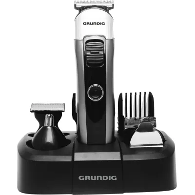 Grundig Multihaarschneide-Set MGK 6841 | Bart- & Haartrimmer Set | 5 Aufsätze | Akku 50 Min | 1–23 mm | silber-schwarz