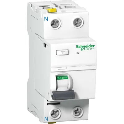 Schneider Electric FI-Schalter Typ A A9Z20216 | 2-polig | 16A | 10mA | 230V AC | DIN-Schiene | IP20 | weiß