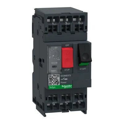 Schneider Electric Motorschutzschalter GV2ME073 | 3-polig | 1,6-2,5A | 690V | thermomagnetisch | IP20