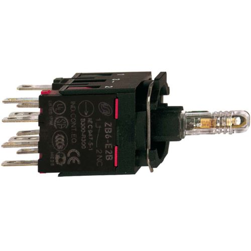 Bild: GS Hilfsschalterblock ZB6ZB15B 1S LED weiss