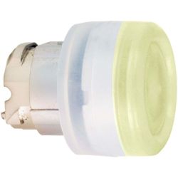 GS Leuchtdrucktaster d=22mm ZB4BW553 m.Schutzkappe transparent gelb