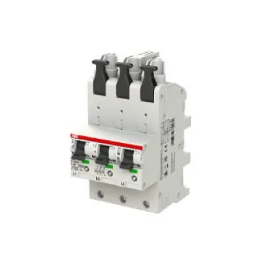 GSAB Hauptsicherungsautomat 99.50.000 | 3-polig | 50A | Typ E | 690V | IP20 | Montage Sammelschiene | Kunststoff