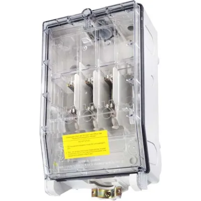 GSAB Hausanschlußkasten NH00 mit transp. Deckel 99.00.100t