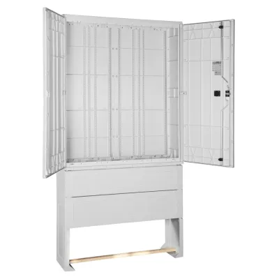 GSAB Normkabelverteilerschrank 2S1300-470M | HxBxT: 1370x1135x470 mm | GFK Kunststoff | IP44 | freistehend | RAL 7035