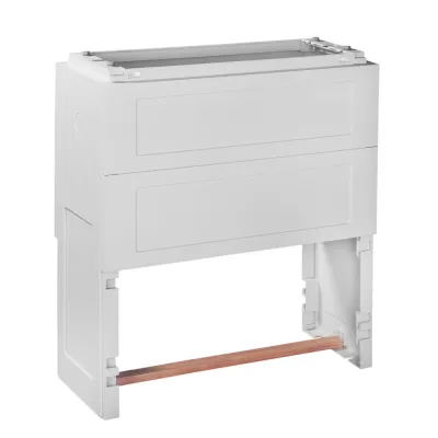 GSAB Normsockel 1NSE | Stecksockel 950mm hoch | Kunststoff IK10 | 786x320mm | für Außenaufstellung | grau RAL 7035