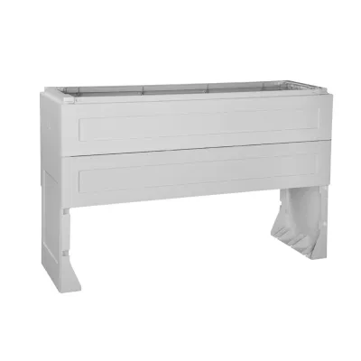 GSAB Sockel Sondertiefe 3NS470 | Schaltschrank Sockel Gr.3 | 470mm tief | 950mm hoch | Kunststoff | grau RAL 7035
