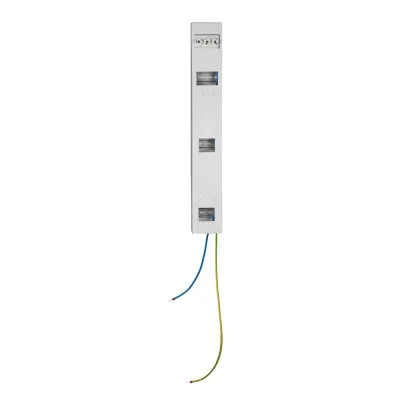 GSAB Systemleiste 99.00-022.3 | Sammelschienenleiste 185mm D02/3 | 3x Hutschiene 4,5TE | Kunststoff grau