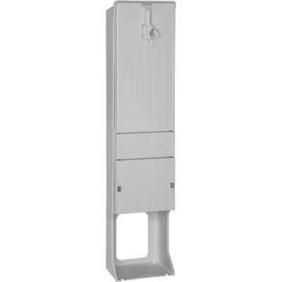 GSAB Verteilersäule 32S1400MDS | 1420x320x230 mm | GFK Kunststoff | IP44 | freistehend | Doppelschließung | RAL 7035