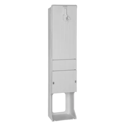 GSAB Verteilersäule 32S1400MDS | 1420x320x230 mm | GFK Kunststoff | IP44 | freistehend | Doppelschließung | RAL 7035