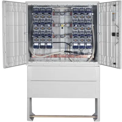 GSAB Wandlermessung 630A 02.W630.001 | Bayernwerk | inkl. Sockel | 1-stöckig | 1 Zählerplatz | IP44 | Kunststoff | grau