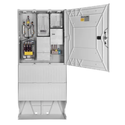 GSAB Wandlermessung 02.W100.001 | E.ON Bayern | Zähler-Komplettschrank 100A | 1-stöckig | Kunststoff | IP44 | grau