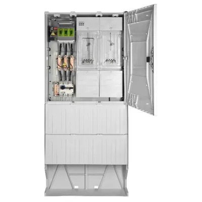 GSAB Elektrotechnik Wandlermessschrank 03.W250.88S-neu | EnviaM Wandlermessung 250A | 1 Zählerplatz | IP44 | grau