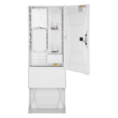 GSAB Elektrotechnik Zähleranschlusssäule 01.00.1P21 | 2 Zählerplätze | Kunststoff | IP44 | 1710x583x272 mm | RAL 7035