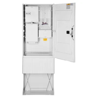 GSAB Elektrotechnik Zähleranschlusssäule 1 Zählerplatz | 1-stöckig | Kunststoff | IP44 | RAL7035 | 1710x583x272mm