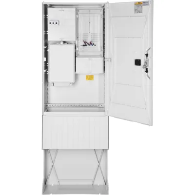 GSAB Elektrotechnik Zähleranschlusssäule 22.00.1P11b | 1 Zählerplatz | 63A | 1-stöckig | IP44 | Kunststoff | RAL 7035