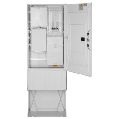 GSAB Elektrotechnik Zähleranschlusssäule 1 Zähler | 3x12 TE | IP44 | Kunststoff | Aufputz/Unterputz | RAL 7035