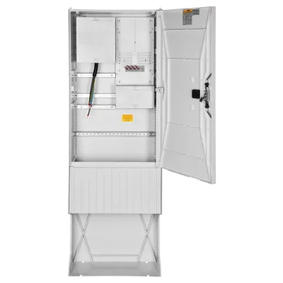 GSAB Zähleranschlusssäule 03.00.1P11HSAb | 1 Zählerplatz | IP44 | Kunststoff | 1-stöckig | grau RAL7035 | 583x2010x280mm