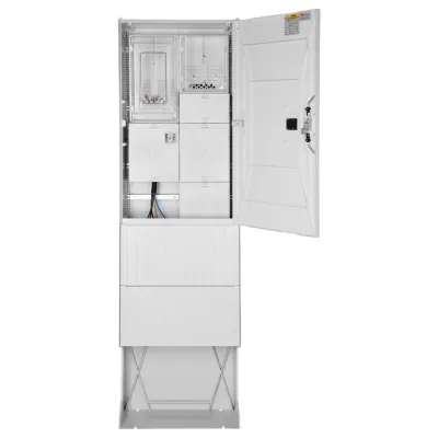 GSAB Elektrotechnik Zähleranschlusssäule 1 Zählerplatz | TSG | 5x12TE | IP44 | Kunststoff | Grau RAL7035