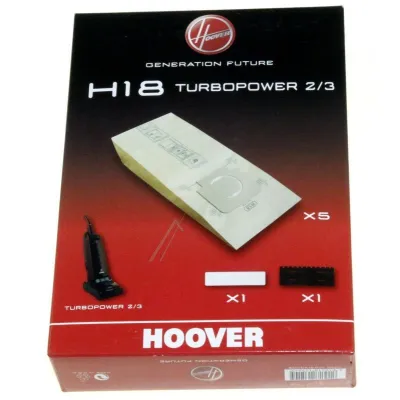 H18 Turbopower Staubsaugerbeutel Candy/Hoover 09173709 5 Stück Papier