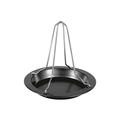 Westmark Hähnchengriller 15152260 | Edelstahl mit Antihaftbeschichtung | Ø 21,2 cm | spülmaschinengeeignet | silber