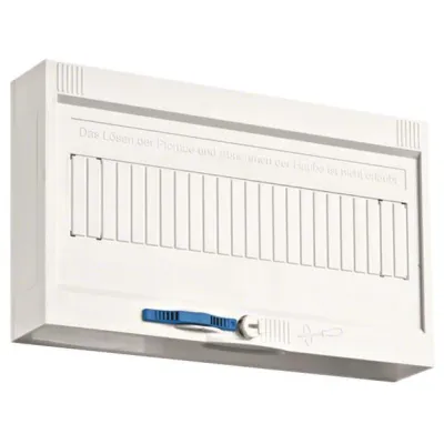 Hager Abdeckung Verteilerfeld ZU62EA | univers Z | 250x150x45mm | geschlossen | plombierbar | Kunststoff | weiß