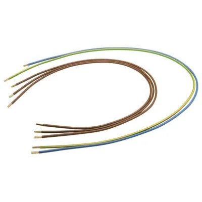 Hager Abgangskabelbaum Y89F | 5-polig | 10mm² | für 2-stöckige Tragplatten | 1-reihig | 3x braun | 1x blau