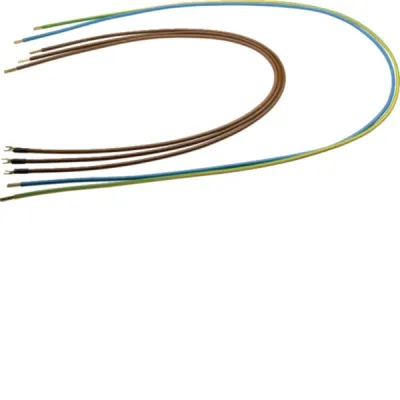 Hager Abgangskabelbaum Y89S | 10mm² | 4-polig | Gabelanschluss | für 2-stöckige Tragplatten | universZ | braun/blau