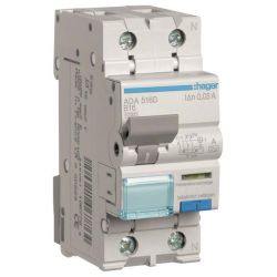 Hager ADA516D FI/LS-Schalter 1P+N 10kA B16A 30mA