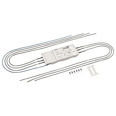 Hager eHZ Anschlusskassette KU77W60 | 5-polig | für Wandlerzähler | 1200mm | 2,5mm² | 1 Zählerplatz | weiß