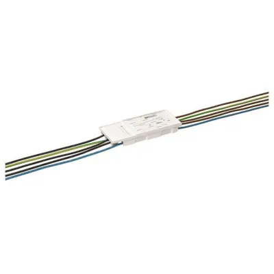 HAGER Anschlusskassette KU73S60 | eHZ 5-polig | mit Spannungsabgriff | für Standverteiler | 10mm² | weiß | 260x95mm