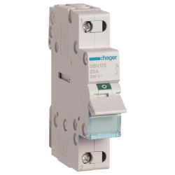 Hager Ausschalter SBN125 25A 1S 230V AC 1PLE Hager Ausschalter SBN125 25A 1S 230