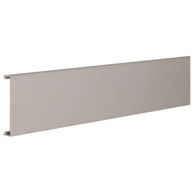 Hager Oberteil Verdrahtungskanal BA70802 | 80mm Breite | 2000mm Länge | PVC | steingrau | kriechstromfest